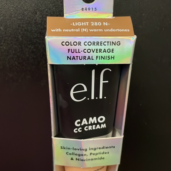 e.l.f. Camo CC Cream shade: Light 280N neutral (N) warm undertones. Used once. - Picture 2 of 3
